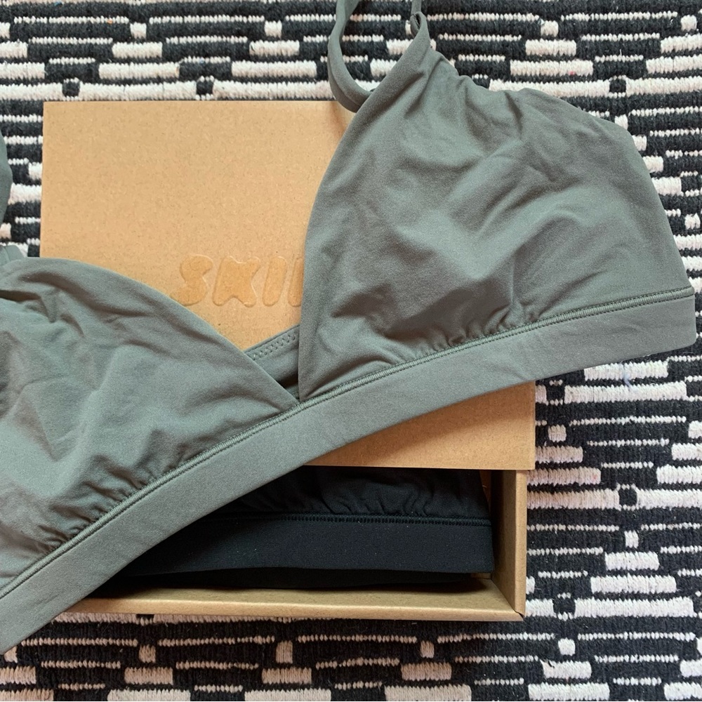 Skims Triangle Bralettes
